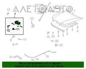 Замок капота Lexus IS200 IS300 99-05