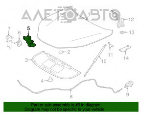 Capota de la Lexus NX200t NX300 NX300h 15-21 cu senzor