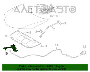 Замок капота Toyota Rav4 13-18 новый OEM оригинал