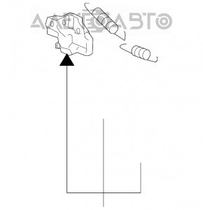 Замок капота Lexus RX300 RX330 RX350 RX400h 04-09 новый OEM оригинал