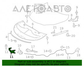 Крышка замка капота Lexus RX350 RX450h 16-22