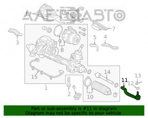 Рулевая тяга с наконечником правая Honda Insight 19-22