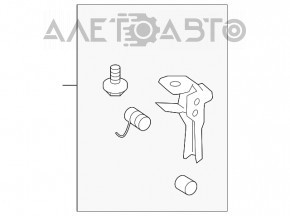 Capota de blocare a capotei Lexus LS460 LS600h 07-12 nouă OEM originală