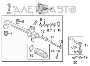 Cap de bara stânga Honda HR-V 16-22