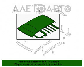 Acoperiș metalic pentru Subaru B10 Tribeca