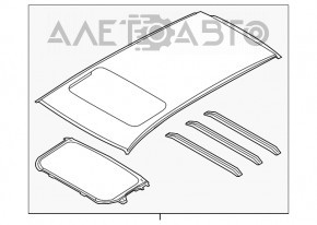 Крыша металл Subaru Outback 20- под люк OEM