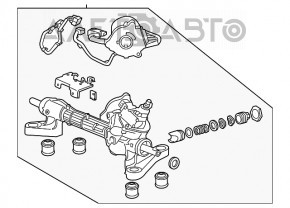 Рейка рулевая ЭУР Honda CRV 12-14