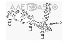 Рейка рулевая Acura MDX 14-20 сломана фишка