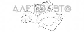 Manerul de blocare a capotei Lexus LS460 LS600h 07-12, nou, original OEM de interior.