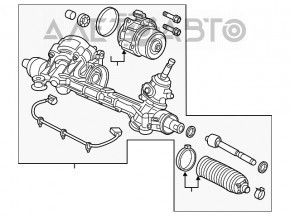 Bară de direcție Honda Civic X FC 19-21 2.0 LX electrică