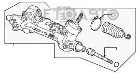 Рейка рулевая Honda Accord 18-22 2.0T