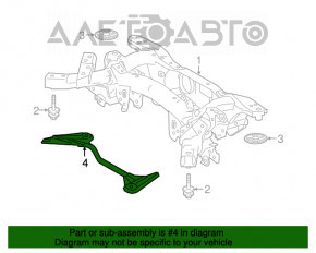 Suport spate pentru subcadru Lexus NX200t NX300 15-21