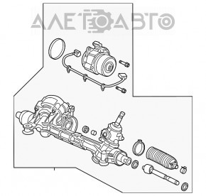 Рейка рулевая Honda Clarity 18-21 usa электро