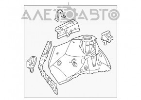 Четверть передняя правая Toyota Sienna 11-20