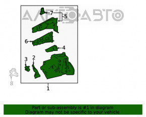 Четверть передняя правая Toyota Rav4 13-18 OEM