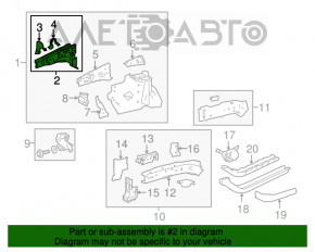 Partea din față stânga Lexus NX200t NX300 NX300h 15-21, neagră.