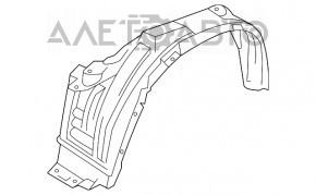 Bara de protecție față dreapta Mitsubishi Outlander Sport ASX 10-