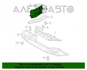 Protecția arcului lateral stânga Mitsubishi Outlander 14-21, nou, original OEM