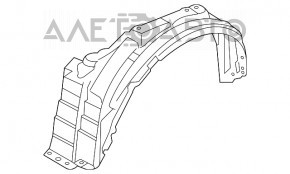 Bara de protecție față stânga Mitsubishi Outlander 14-21 nouă originală OEM