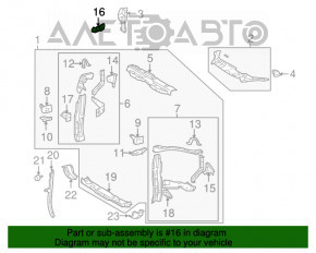 Suport aripi față stânga Toyota Highlander 11-13