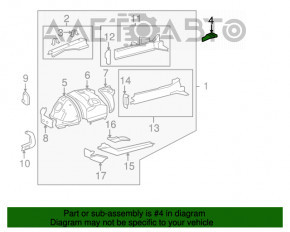 Suport aripi stânga Lexus LS460 LS600h 07-12