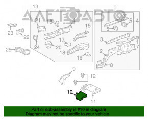 Накладка моторного отсека передняя правая акб Lexus RX400h 06-09 царапины