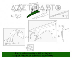 Накладка подкапотная правая Lexus LS460 07-12