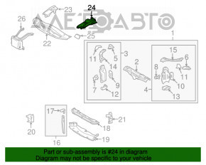 Накладка двигателя левая Lexus GS300 GS350 GS430 06-11 нет фрагмента, трещина