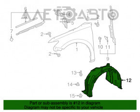 Bara de protecție față dreapta Toyota Camry v70 18- LE nouă OEM originală