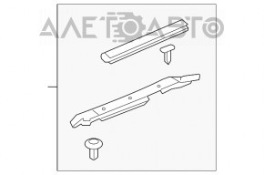 Garnitură aripă capotă - aripă dreapta Toyota Highlander 11-13