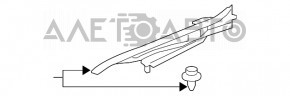 Garnitură capotă-aripa dreapta Lexus RX350 RX450h 10-15 nou original OEM