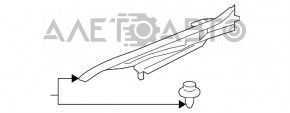 Garnitură capotă-aripa stânga Lexus RX350 RX450h 10-15 nou original OEM