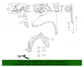 Bara noroi fata dreapta Toyota Highlander 20- nou OEM original