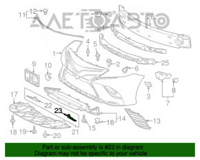 Брызговик переднего бампера левый Toyota Camry v70 18-24