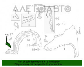 Bara noroi aripa fata stanga Toyota Highlander 14-19 noua, neoriginala.