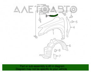 Garnitura ștergătoarelor de parbriz stânga Lexus RX300 RX330 RX350 RX400h 04-09