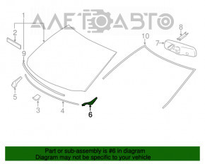 Garnitura ștergătoarelor de parbriz stânga Toyota Highlander 08-13 nouă originală