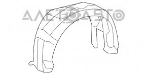 Bara de protecție față dreapta Lexus ES350 07-09 are prinderea ruptă.