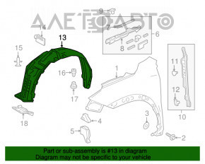 Bara de protecție față dreapta Lexus NX300 NX300h 18-19