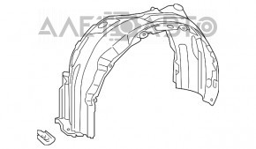 Подкрылок передний правый Toyota Camry v55 15-17 usa