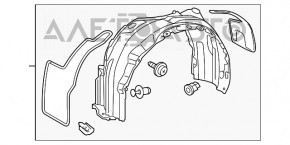 Bara de protecție față stânga Toyota Camry v55 15-17 SUA