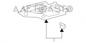 Защита днища передняя левая вторая Lexus LS460 07-12