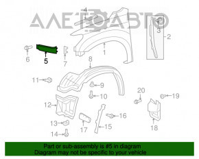 Capacul farului drept Toyota Sequoia 08-16 pentru spălarea farurilor