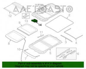 Мотор люка Mini Cooper F56 3d 14-