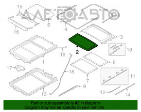 Geamul de parbriz față BMW X3 F25 11-17