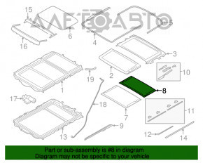 Perdeaua portbagajului pentru BMW X3 F25 11-17 gri, pentru curățare chimică.