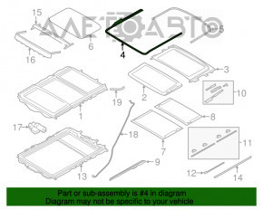 Garnitură panoramică BMW X3 F25 11-17