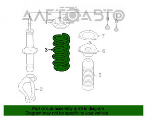 Arcul de suspensie din față dreapta Infiniti Q50 14- AWD