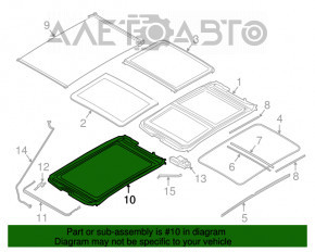 Mecanismul de panoramă pentru rama BMW X1 F48 16-22