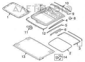 Geamul panoramic al BMW 5 G30 17-23